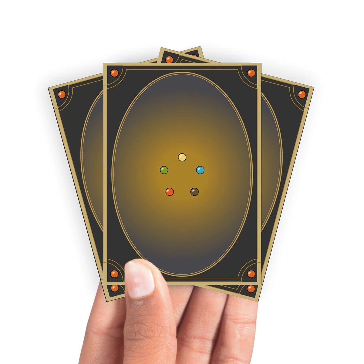 Cinq Protège-cartes Orbes de Mana
