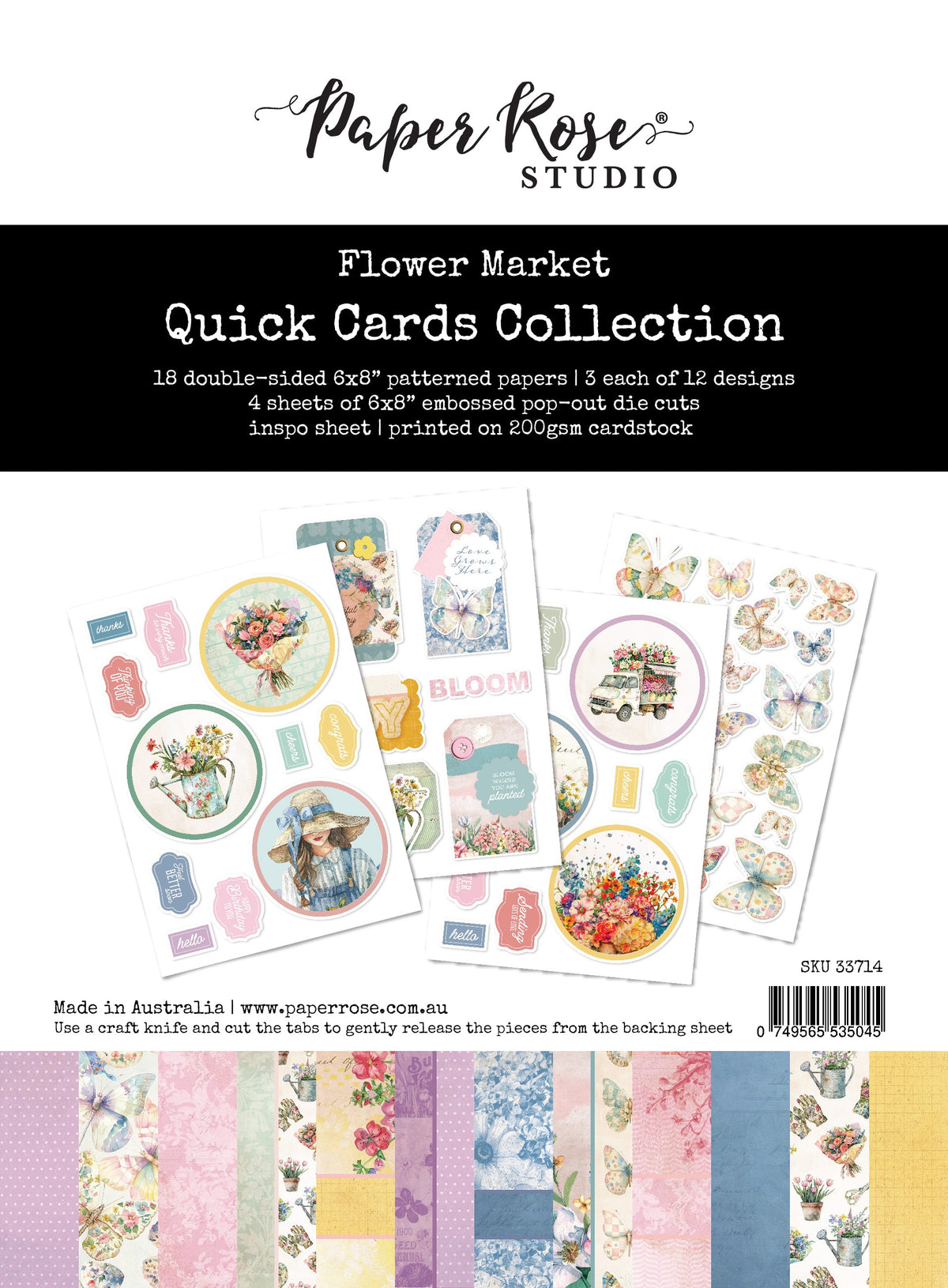 Kit de cartes rapides Fleuriste 33714
