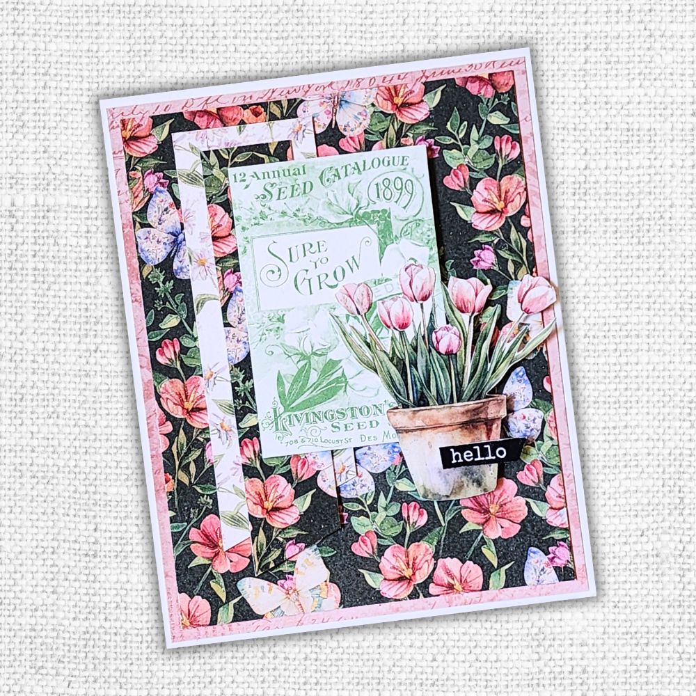 Lot de papiers prédécoupés Flower Shoppe 33141