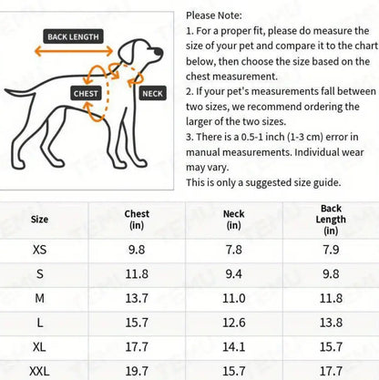 Gilet pour chien d'automne | Gilet pour chien par temps frais