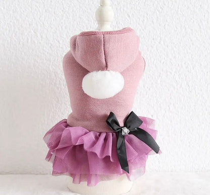Robe Élégance Bal de Neige pour Chien | Robe Habillée pour Chien pour Occasion Formelle
