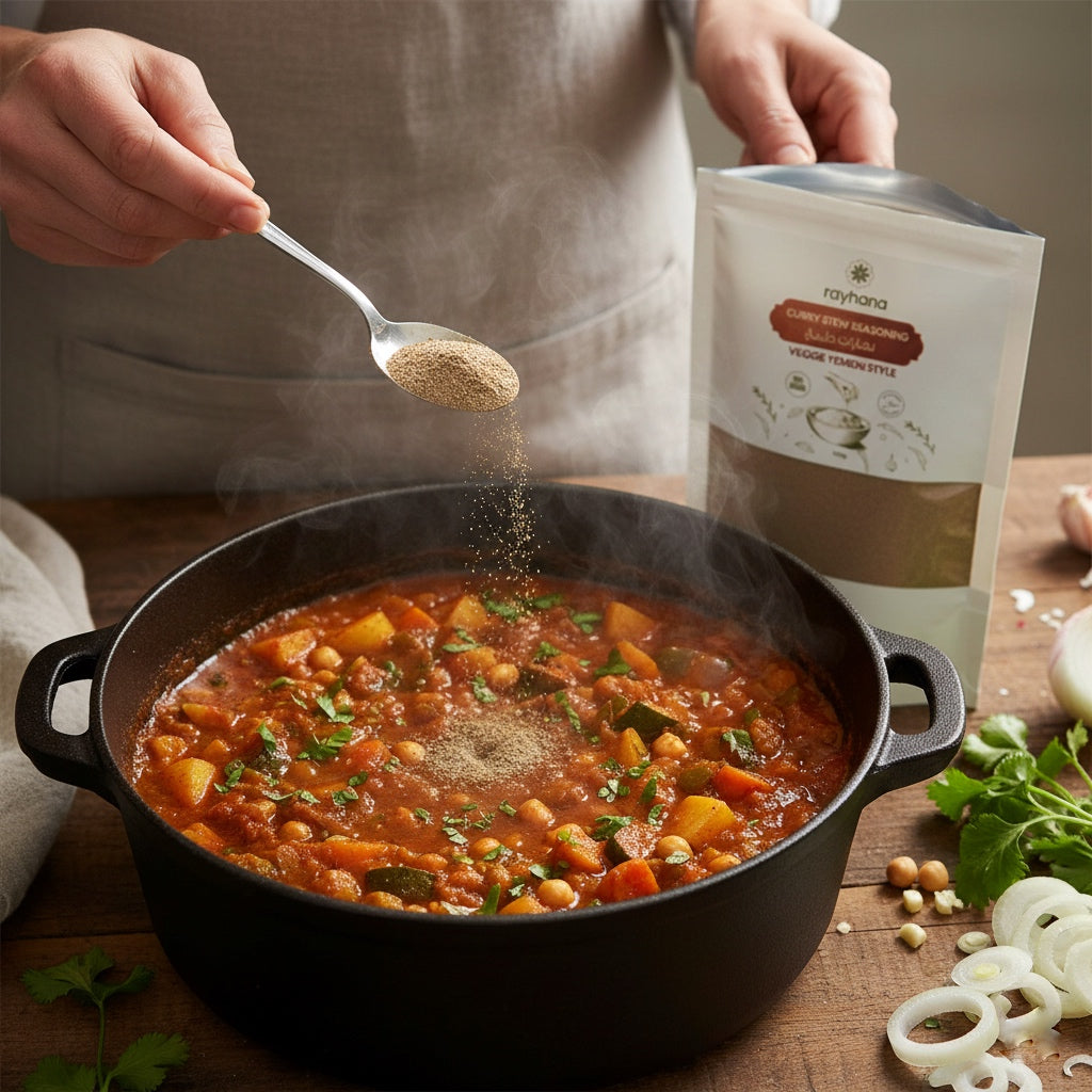 Assaisonnement pour ragoût de légumes au curry à la yéménite Rayhana