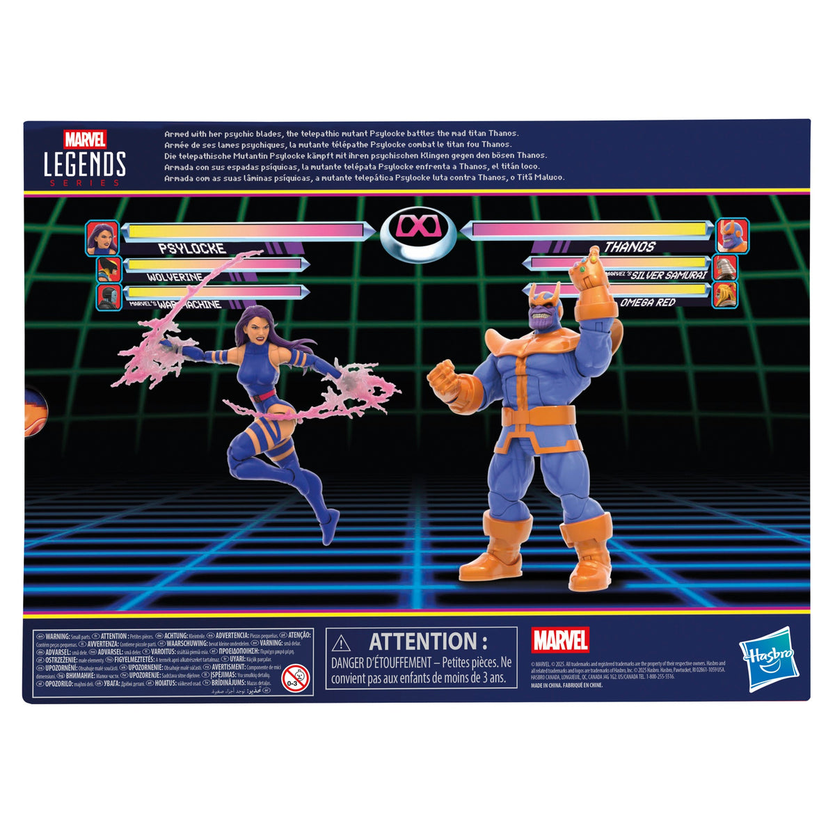 Marvel Legends Series Gamerverse Psylocke vs. Thanos - Exclusive
