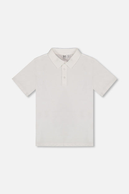 Short Sleeve Polo Shirt White