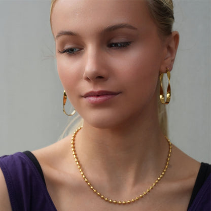 BROXLOV : Collier essentiel à chaîne billes pour le quotidien