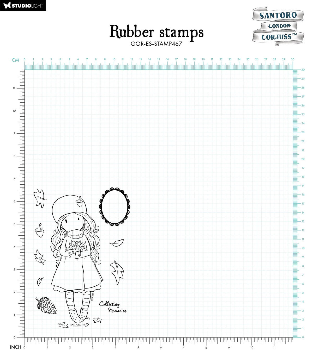 GOR Cling Stamp Collection de Souvenirs Essentiels 120x170x5mm 10 PC nr.467