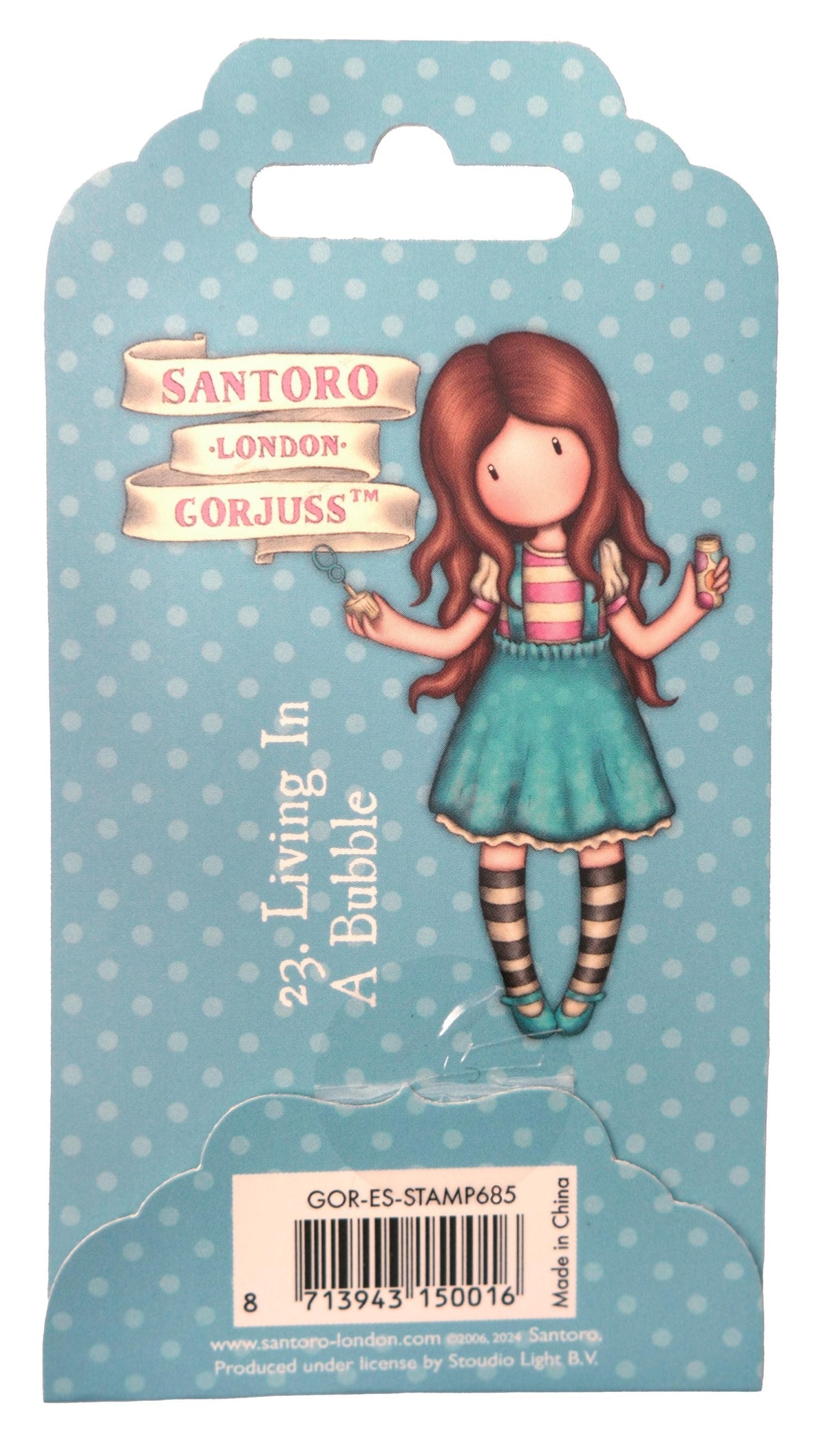 Tampon transparent SAN Living In A Bubble Gorjuss Essentials 1 pièce