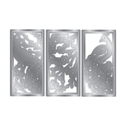 Graceful Plumes Metal Die Create-a-Card - Beauty & Elegance 