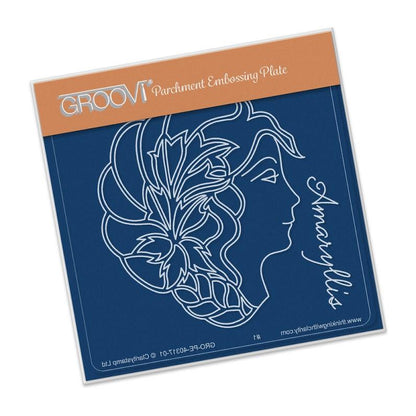 Plaque Groovi Amaryllis Camée A6