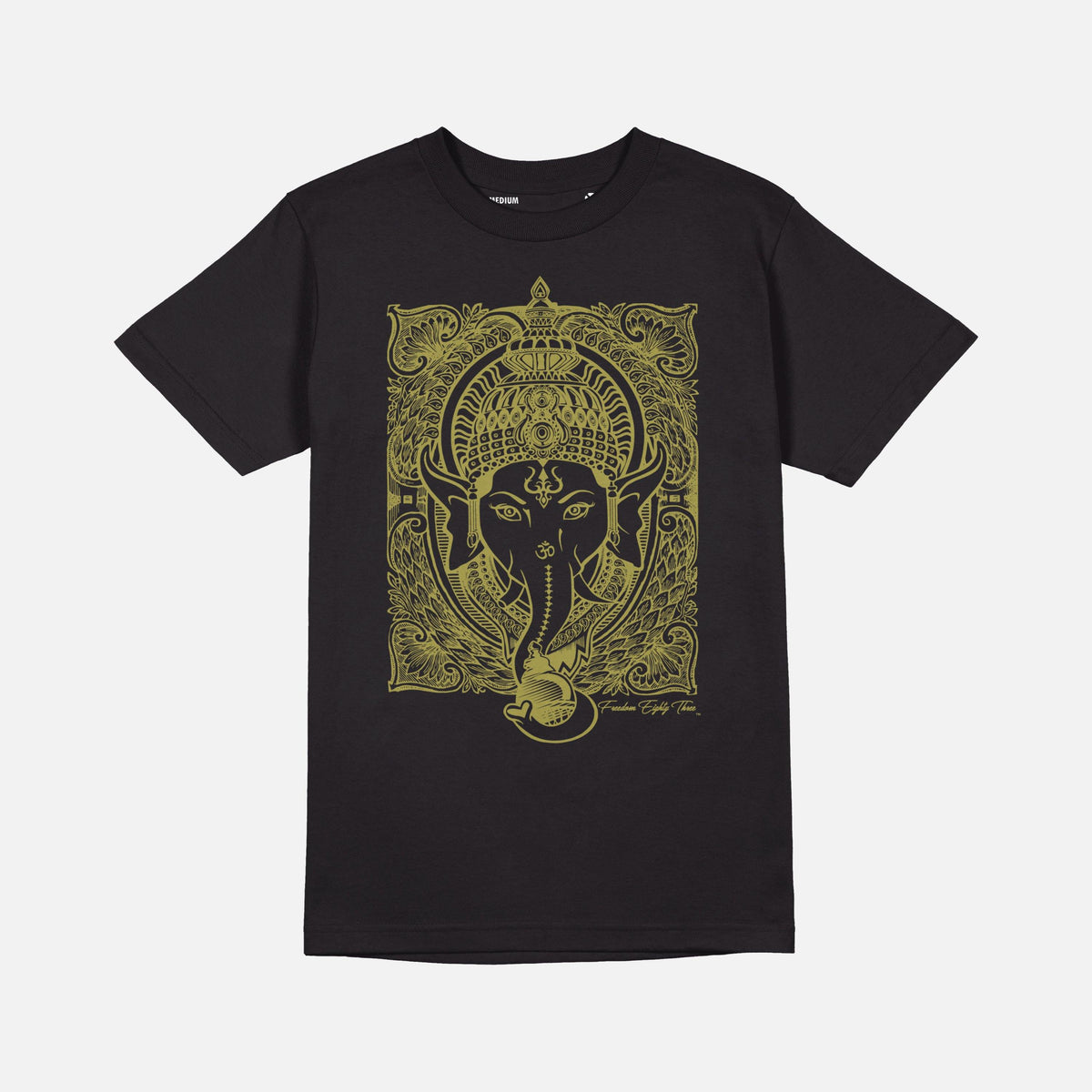 T-shirt Ganesh Noir - Or Métallisé