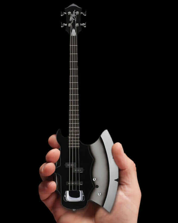 KISS® Gene Simmons Signature AXE Bass Mini Guitar Model