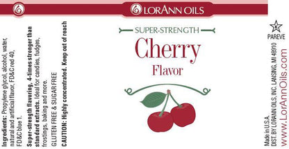 Arôme de cerise - Arôme super concentré 1 oz., 16 oz., 1 gallon, 5 gallons - Livraison gratuite au Canada pour les commandes de plus de 199 CAD