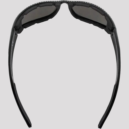 Lunettes de soleil de moto Global Vision Marilyn pour femmes avec strass. Lunettes de conduite Bling rembourrées en mousse avec verres miroirs incassables