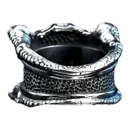Bague GoSteel chaîne et tête de mort pour homme