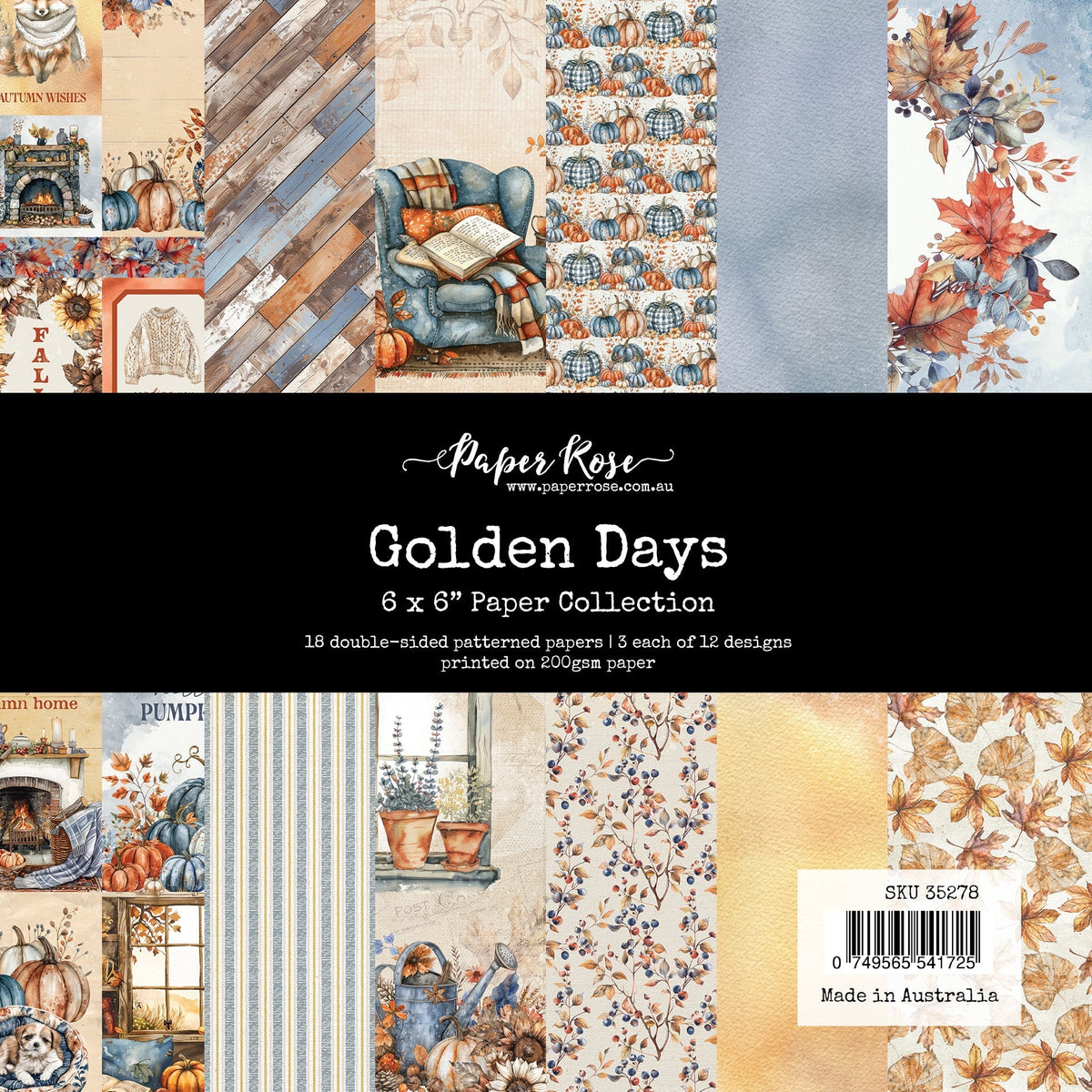 Collection de papiers Golden Days 6x6 35278