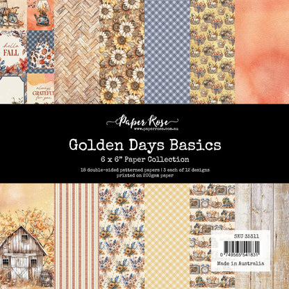 Collection de papiers Golden Days Basics 6x6 35311