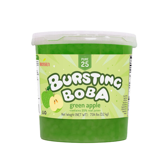 Green Apple Bursting Boba Pure25- Popping Boba - Bossen - Canada - Ships Free Within Canada on Orders Above CAD $199