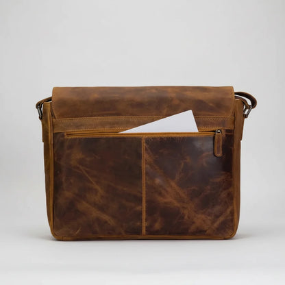 Sacoche pour ordinateur portable en cuir Greenwood