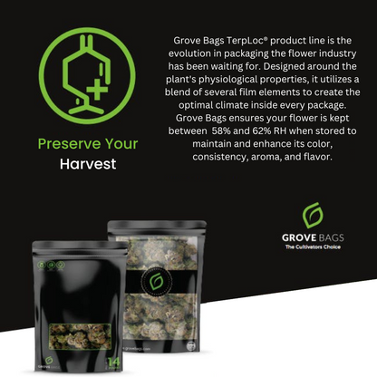 Grove Bags - TerpLoc Curing & Storage Bags (1/4 pound)