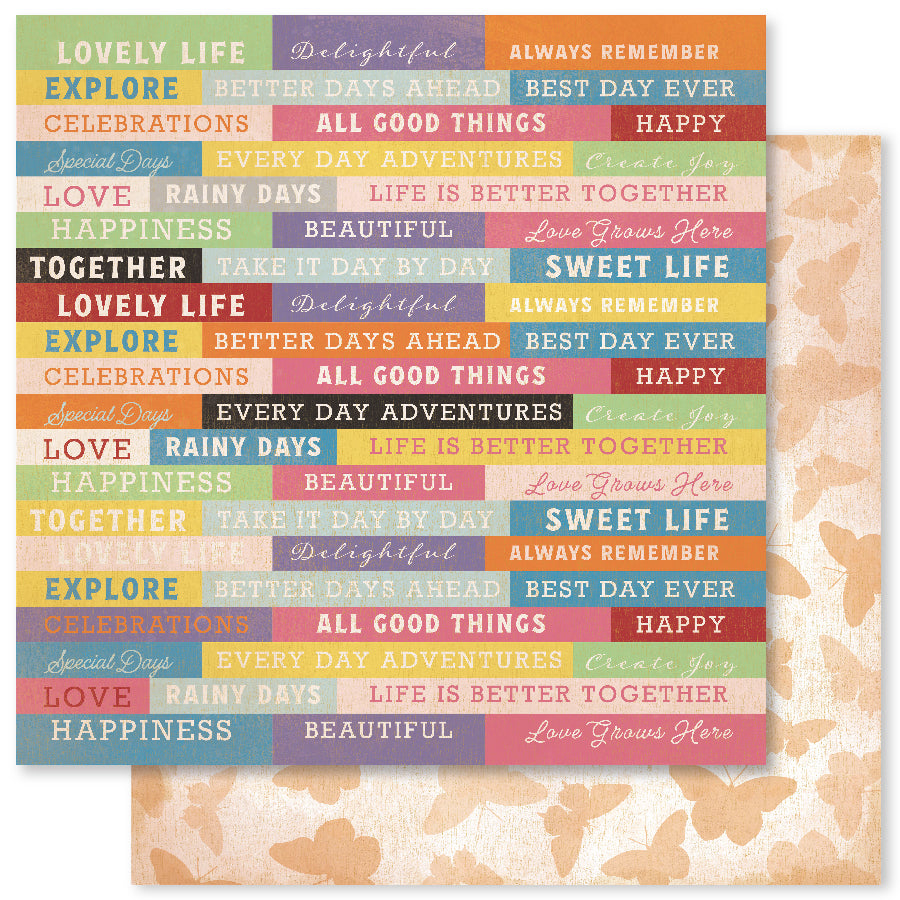 Grow with Love Collection de papiers 30x30 cm 33081