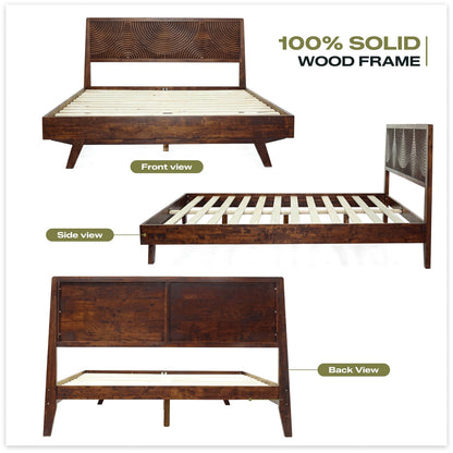 Harmony Solid Wood Bed Frame