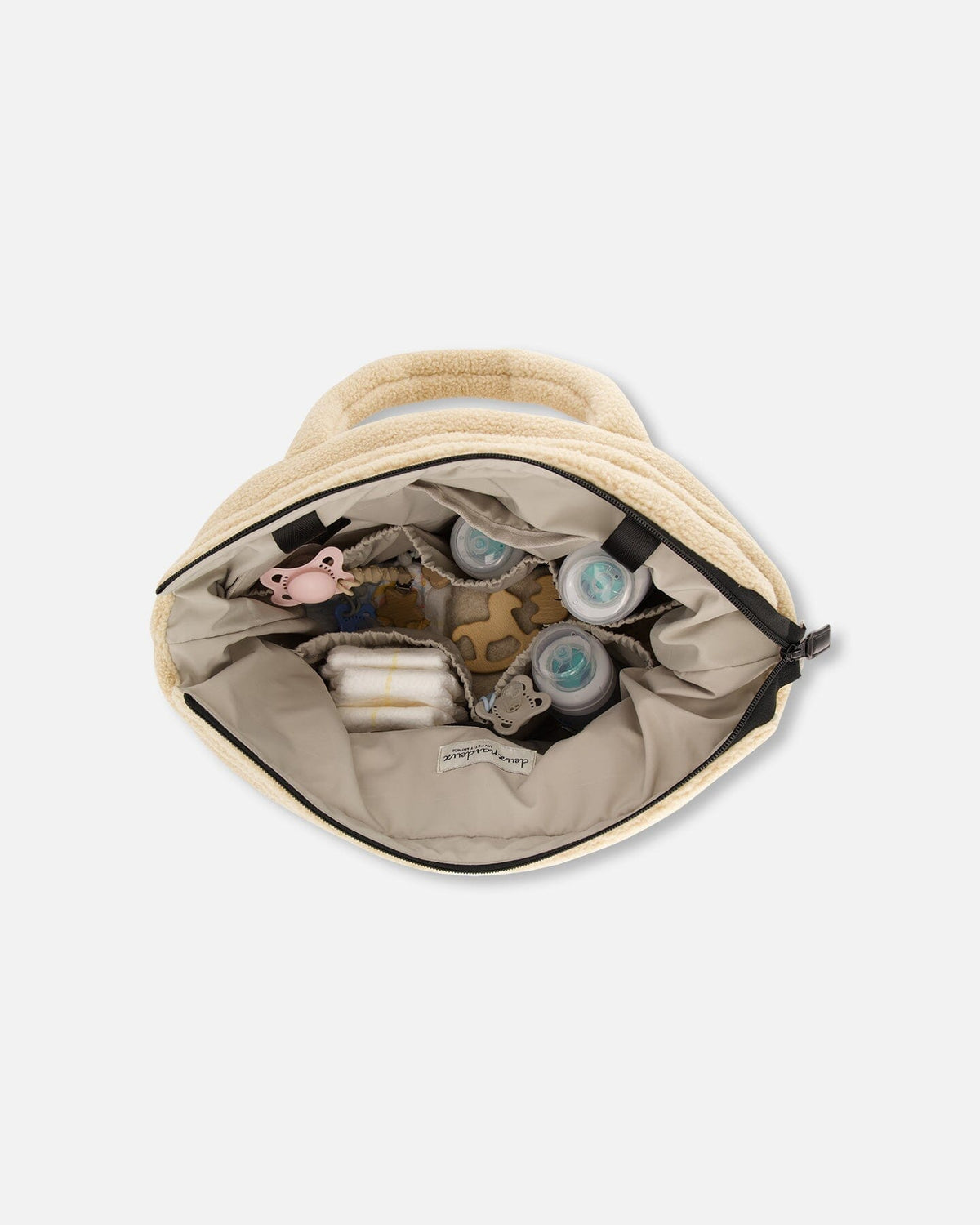 Sac à langer avec matelas à langer beige clair