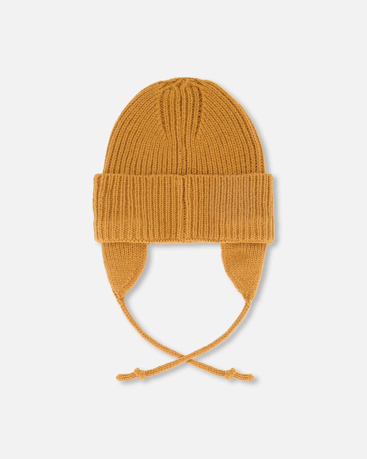 Bonnet en tricot mi-saison bébé marron noix de pécan