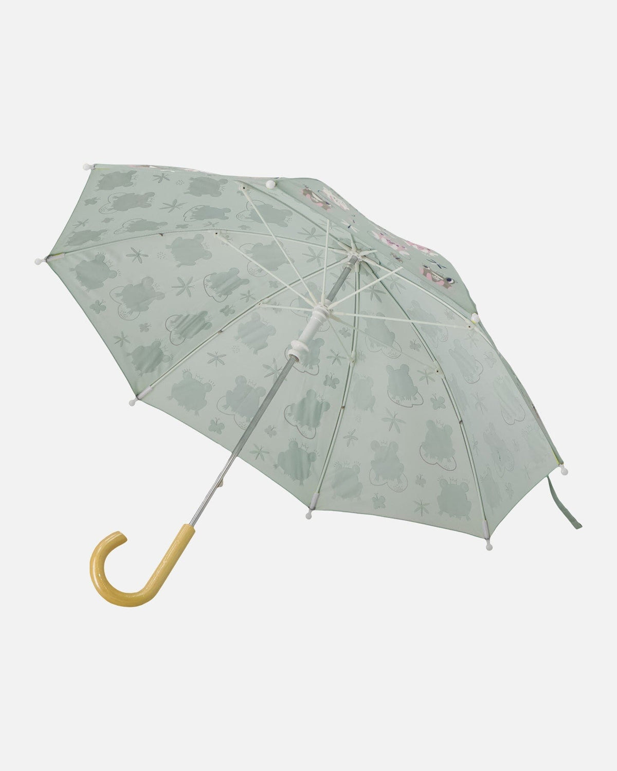 Parapluie à Imprimé Grenouille Verte Changeant de Couleur