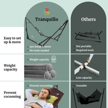 Universal Hammock with Medium Size Stands