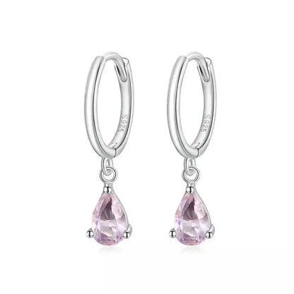 Exquisite Ishwar Water Drop Earrings | 925 Sterling Silver | 4 Colors | Statement Jewelry Sce1018