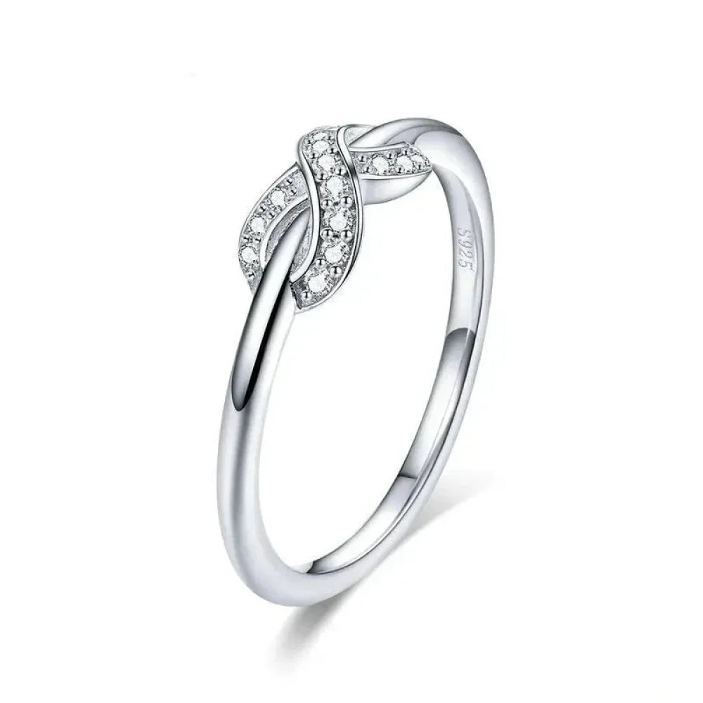 Bague infini en argent sterling (À jamais lié)