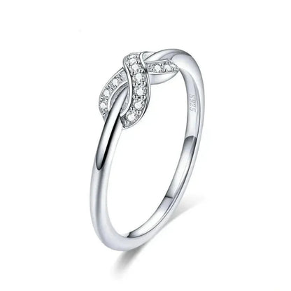 Bague infini en argent sterling (À jamais lié)