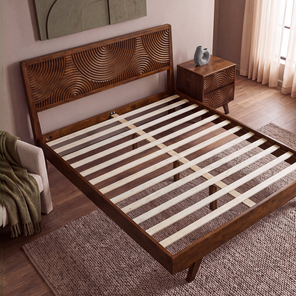 Harmony Solid Wood Bed Frame