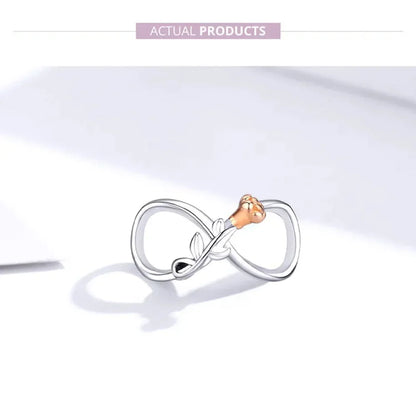 Breloques en argent sterling 925 avec cristaux 5A transparents en forme de cœur et de X pour bracelet et pendentif de collier
