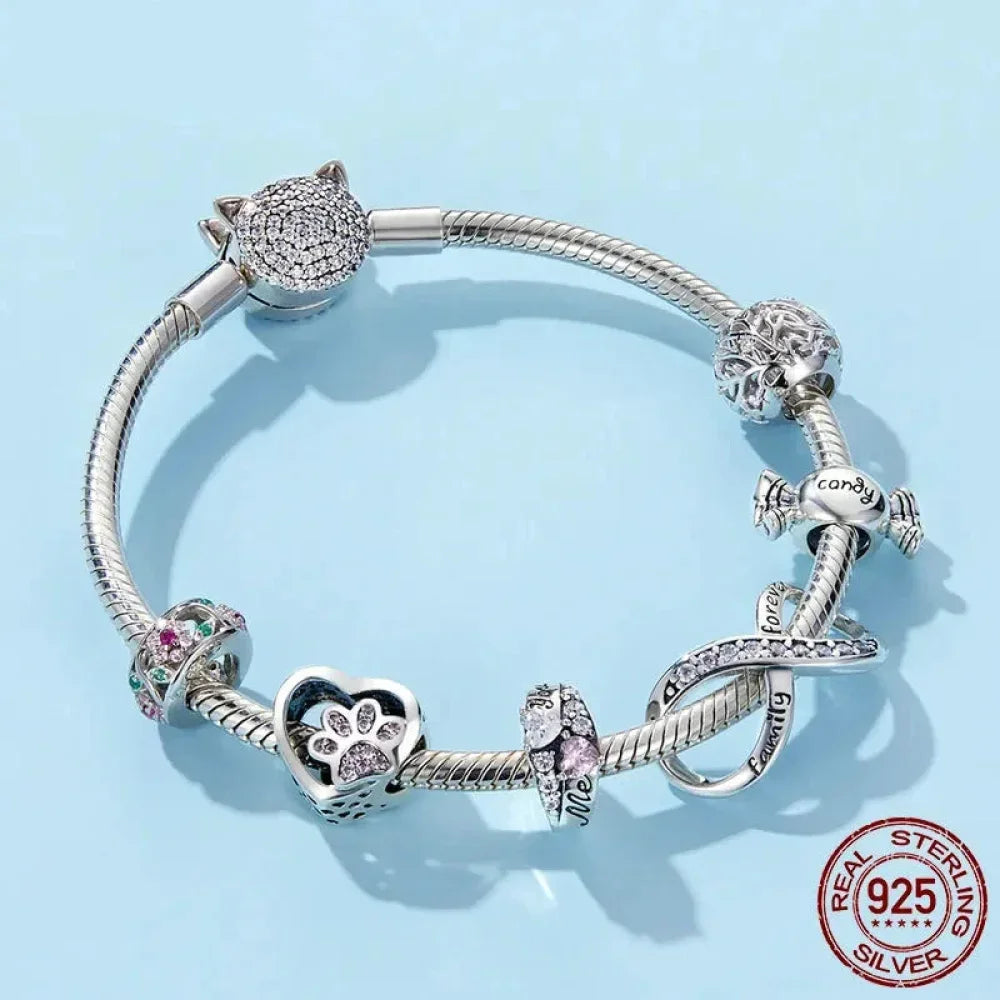 Éblouissez avec élégance grâce aux perles CZ en argent sterling 925 pour bracelets et joncs