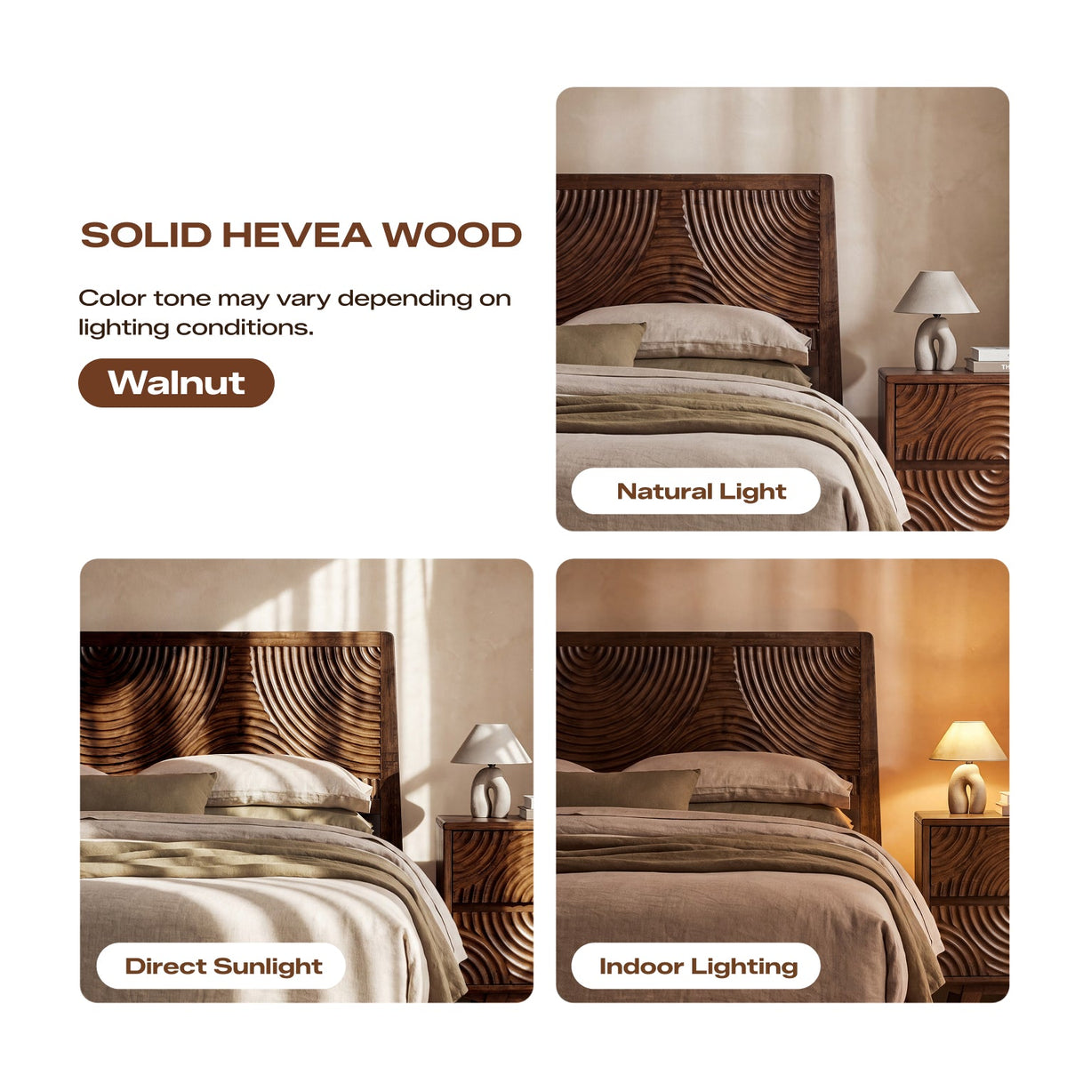 Harmony Solid Wood Bed Frame