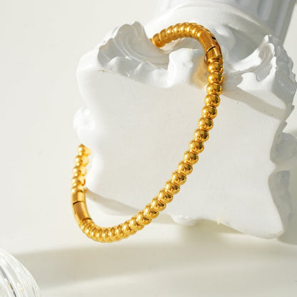 Style HANXI : Bracelet classique à billes en or
