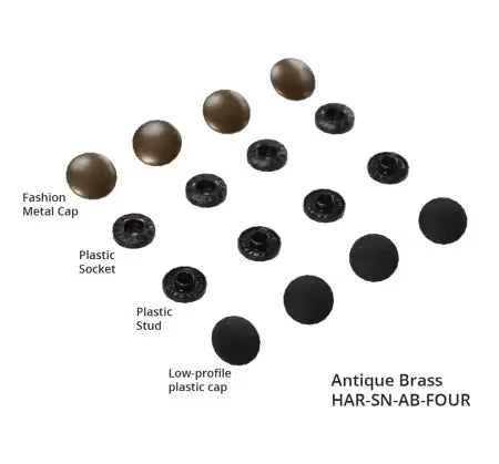 ByAnnie - Boutons-pression sans outil - Lot de quatre