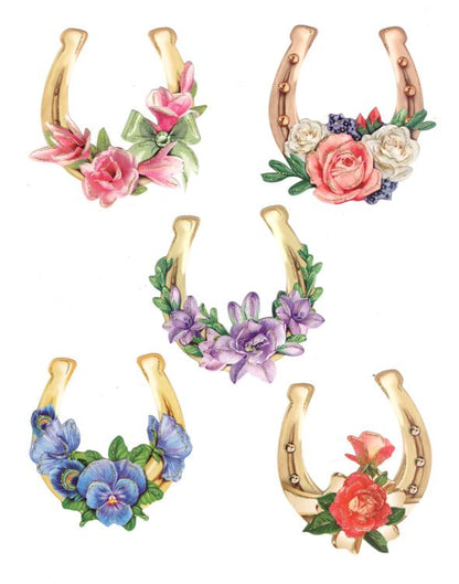 3D Facile - Fers à Cheval et Fleurs