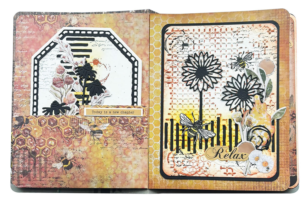 HE Cutting Dies Grunge Bits Sweet Bee Memories 9 PC