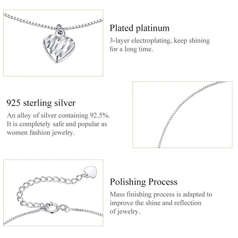 La chevillère à breloques essentielle en argent sterling 925
