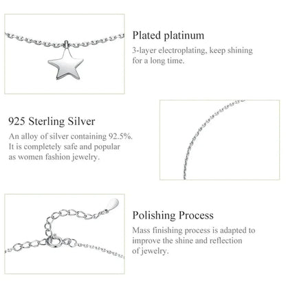 La chevillère à breloques essentielle en argent sterling 925