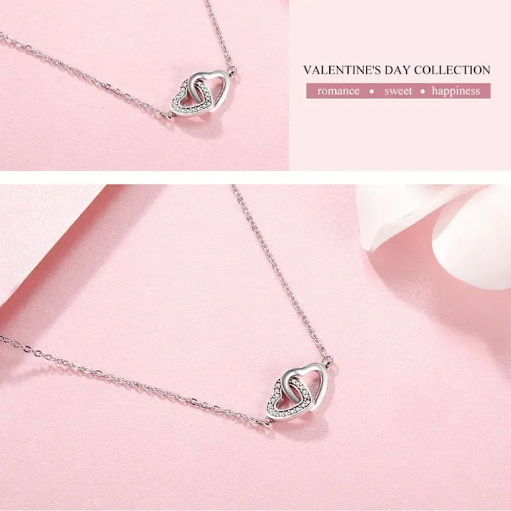 Collier avec pendentif cœur en argent sterling 925 - Cadeau idéal pour la Saint-Valentin