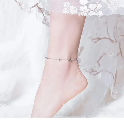 Le Bracelet de Cheville Minimaliste en Argent Sterling 925