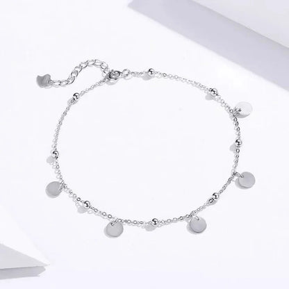 La chevillère moderne géométrique en argent sterling 925