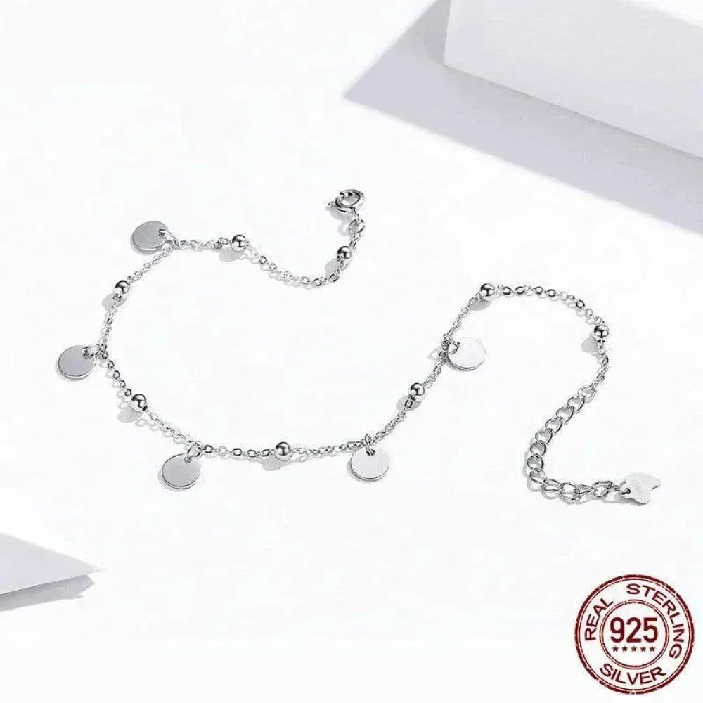 La chevillère moderne géométrique en argent sterling 925