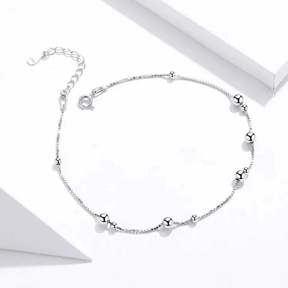 Le Bracelet de Cheville Minimaliste en Argent Sterling 925