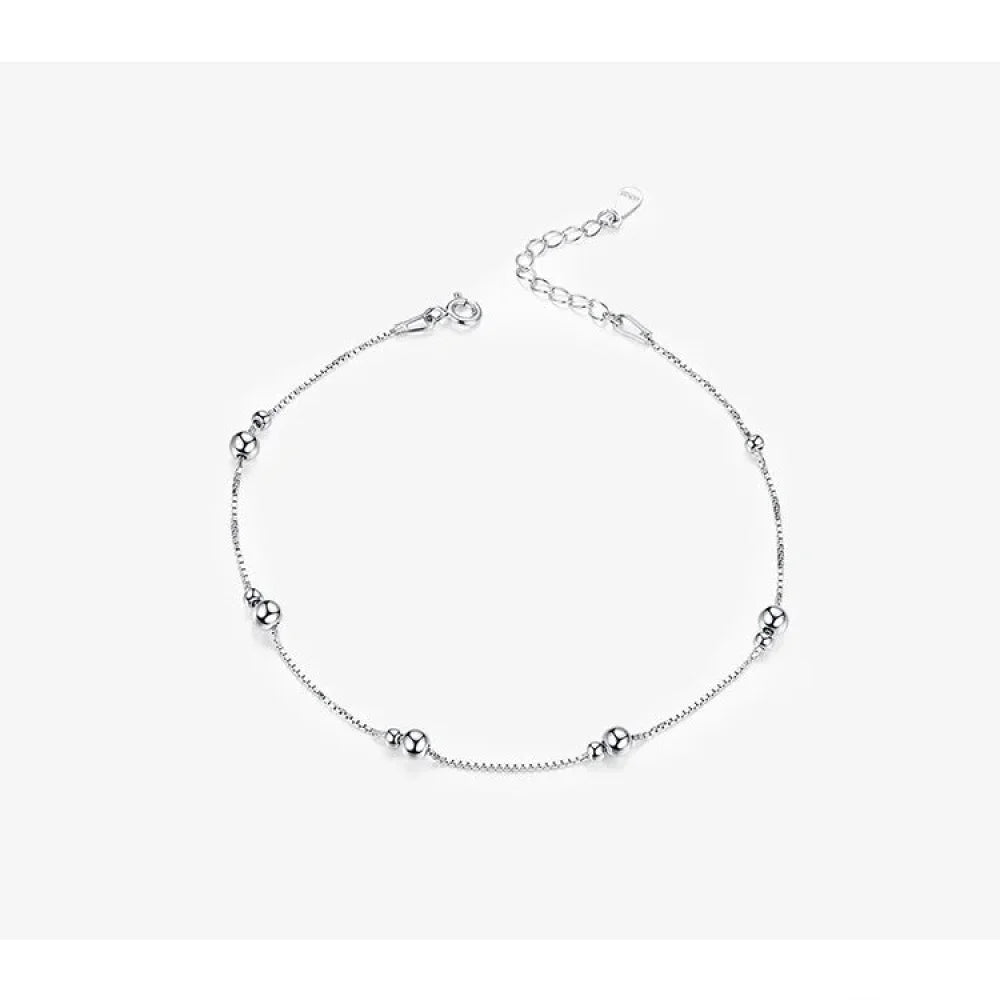 Le Bracelet de Cheville Minimaliste en Argent Sterling 925