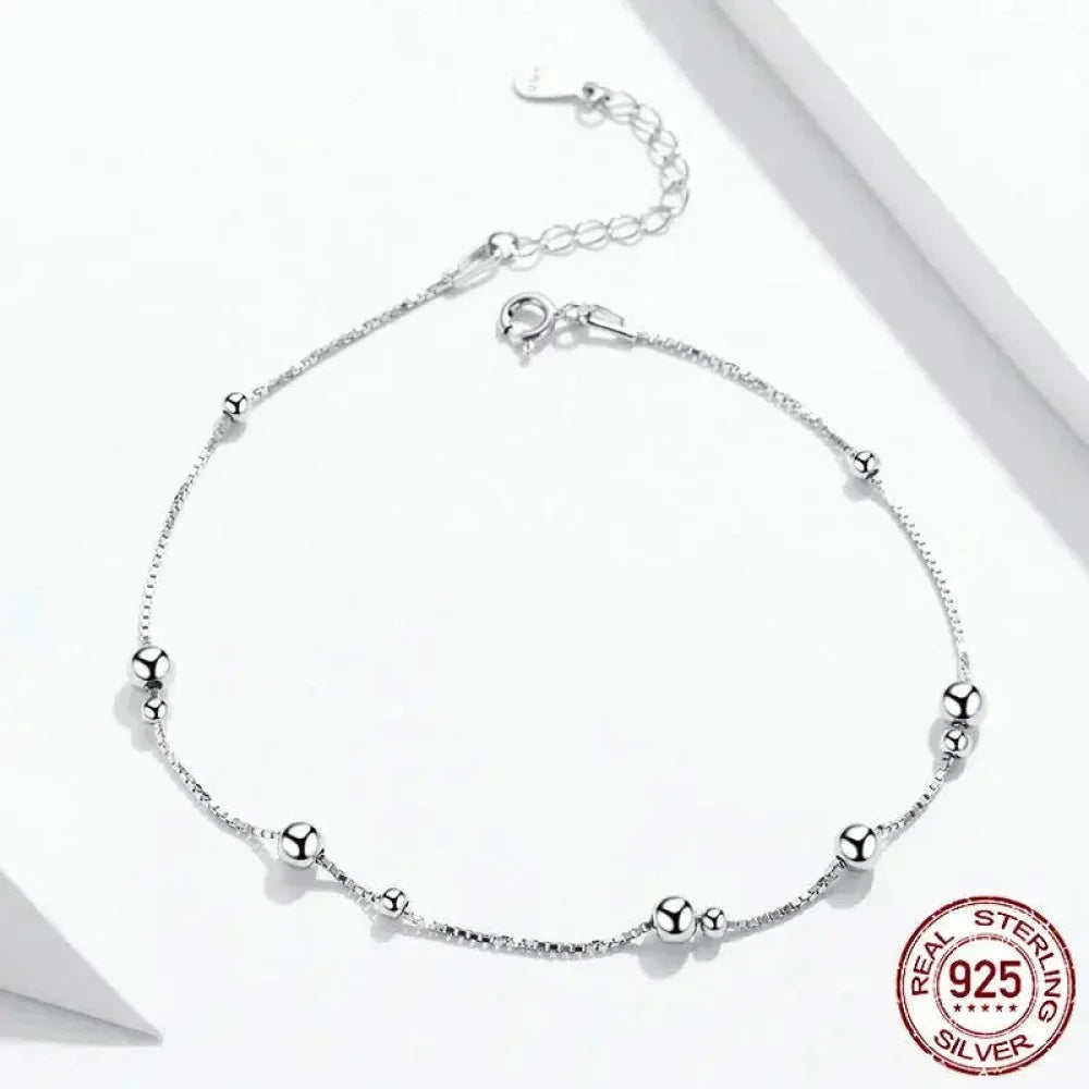 Le Bracelet de Cheville Minimaliste en Argent Sterling 925
