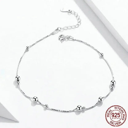 Le Bracelet de Cheville Minimaliste en Argent Sterling 925